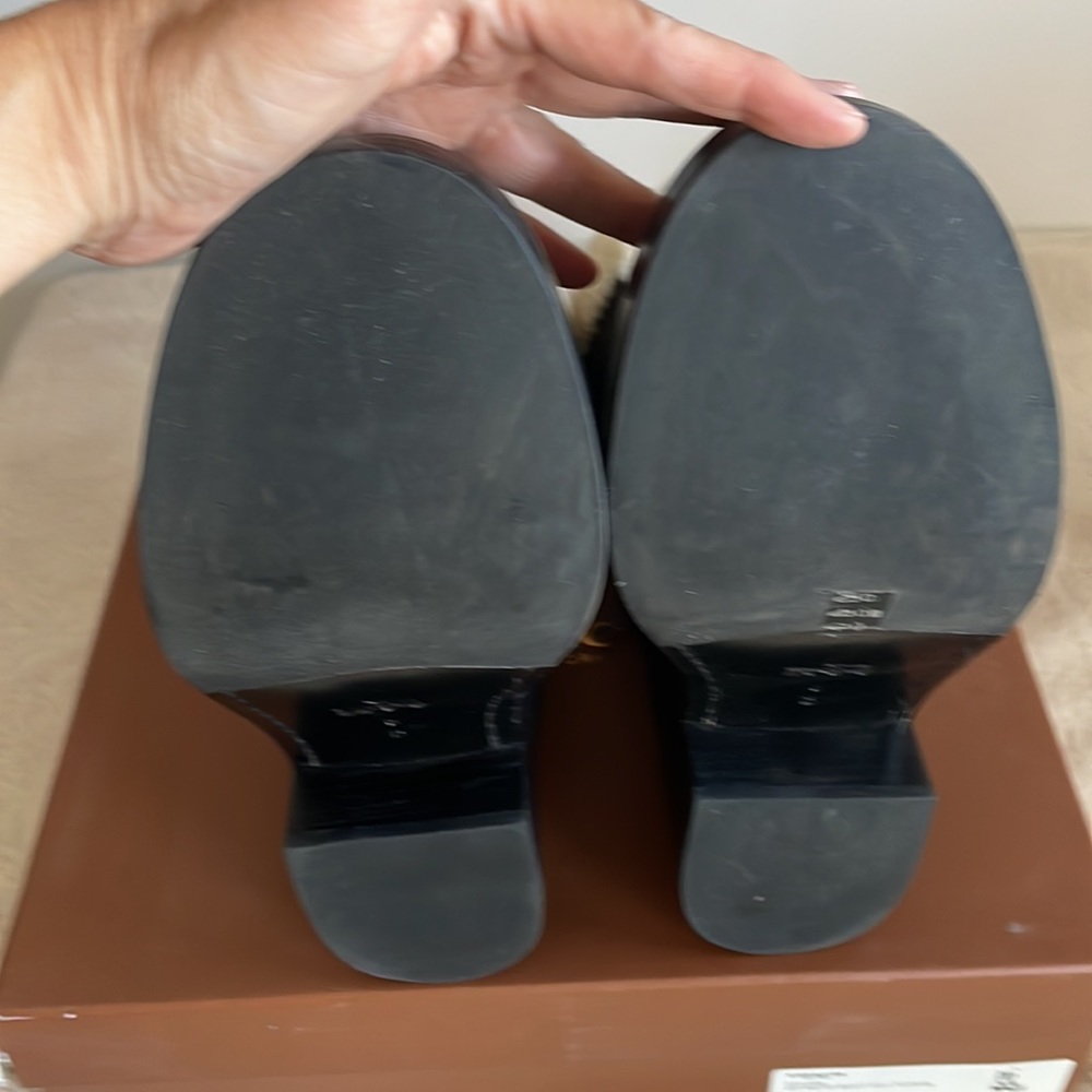 Coach 1941 Black Leather Womens Moto Boot with Shearling 2 inch heel size 8 M. - Picture 11 of 16